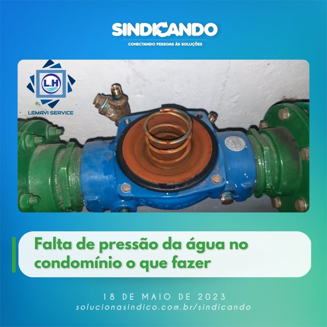 Falta de pressão da água no condomínio: o que fazer